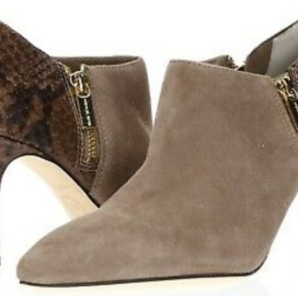 Michael Kors Shoes - Michael Kors pointed snakeskin ankle booties